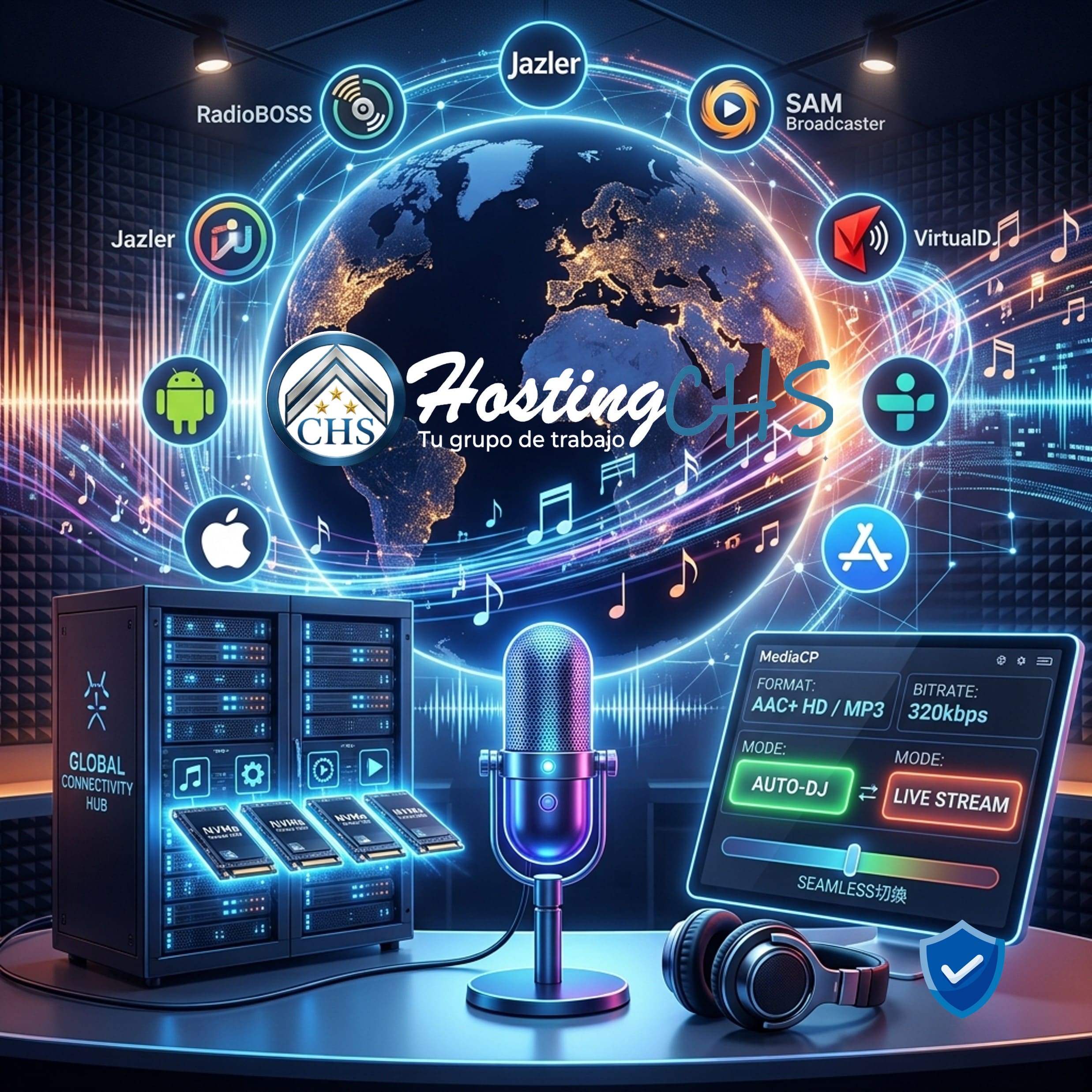 Compatibilidad con Apps Radio
